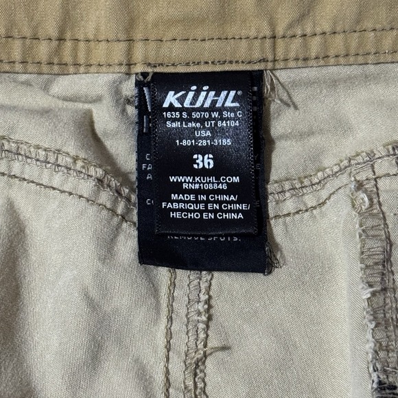 Kuhl Ramblr Shorts Vintage Patina Dye Khaki Men's Size 36 - Picture 7 of 10